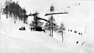 Die Crête-Rennzeit in Sankt Mortiz im Jahr 1912