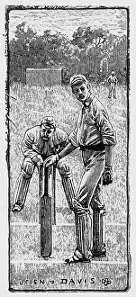 Historical Cricket Images Drucke: Cricket asking for guard