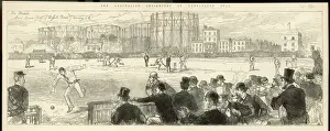 Sport Drucke: Krikett am Oval
