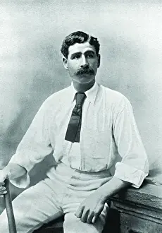 Vintage Cricket Players Drucke: Cricketer, Hunter