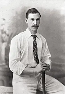 Historical Cricket Images Drucke: Cricketer, Jackson