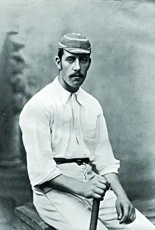 Vintage Cricket Photographs UK Drucke: Cricketer, Mee