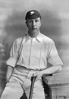 Vintage Cricket Players Drucke: Cricketer, Mitchell