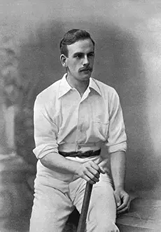 Historical Cricket Images Drucke: Cricketer, Mounsey