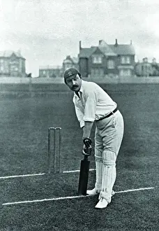 Vintage Cricket Players Drucke: Cricketer, Newham