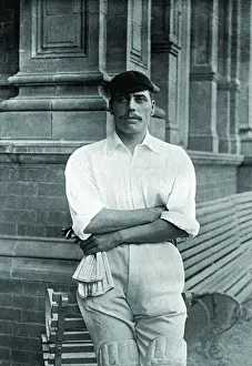 Vintage Cricket Players Drucke: Cricketer, Pike