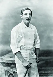 Historical Cricket Images Drucke: Cricketer, Shuter