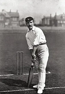 Historical Sport Photography Drucke: Cricketer, Street