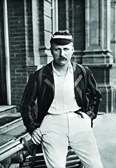 Historical Cricket Images Drucke: Cricketer, Vernon