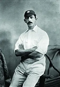 Historical Cricket Images Drucke: Cricketer, Whitehead