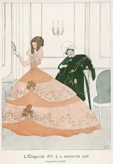 Rumpfform der Crinolinen um 1850
