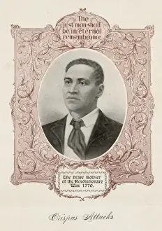 Revolutionary War Soldier Drucke: Crispus Attucks