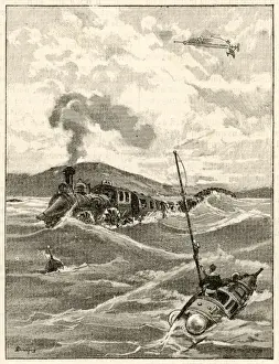 Channel Tunnel History Drucke: Cross-Channel on Top