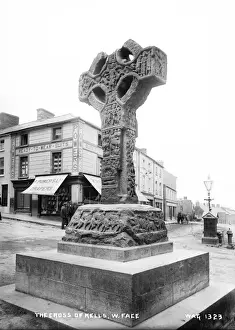 County Meath Landmarks Drucke: The Cross of Kells, West Face