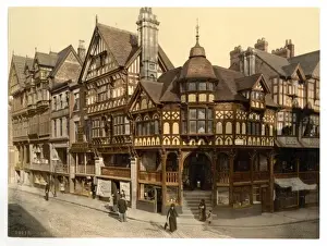 Chester Drucke: Die Kreuz und Reihen, Chester, England