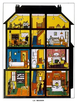Querschnitt eines Hauses