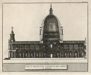 London Landmark Architecture Drucke: Cross-Section / St Paul s