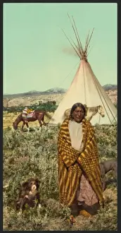 Nostalgic Views Of The Past Drucke: A Crow indian
