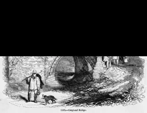 Historical Bridges In England Drucke: Croyland Bridge