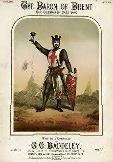 Medieval War Art Drucke: A CRUSADER