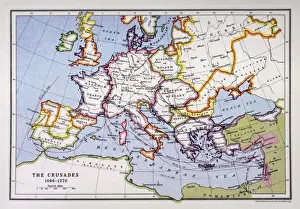 Karten Und Diagramme Drucke: Kreuzzugs-Karte