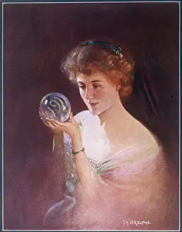 Fortune Telling Drucke: Crystal Gazing