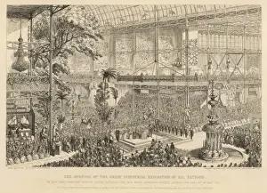 Queen Victoria Ceremony Drucke: Crystal Palace Opened