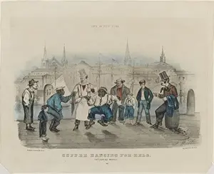 Victorian Era Entertainment Drucke: Cuffee Dancing for Eels