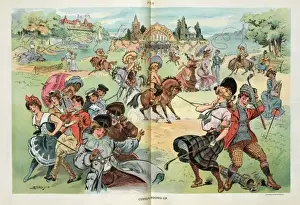 Puck Magazine Illustrations Online Drucke: Cupids round-up
