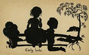 Drucke von Wellige Haare Datum: ca. 1918 Kinderzimmer Drucke: Wuschelige Haare