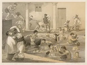 British Railway Station Drucke: Curry&rice / Bathing Pool