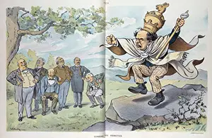 William Jennings Bryan Cartoon Drucke: Cursing the heretics