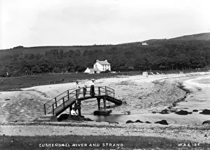 Northern Ireland Beach Drucke: Cushendall River and Strand