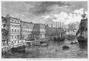 Historical Landmarks In England Drucke: The Custom House