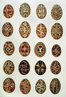 Easter Egg Symbolism Drucke: Customs / Easter / Eggs
