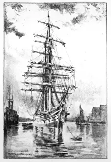 Surrey Drucke: Kutty Sark im Jahr 1923