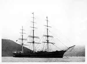 Tea Clipper Ship Drucke: Cutty Sark under Anchor