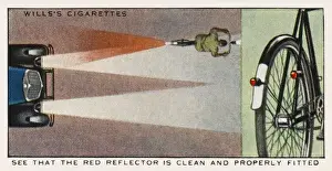 Radfahrer Rotreflektor