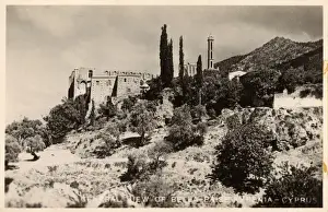 Cyprus Island Landmarks Drucke: Cyprus - Bellapais Monastery
