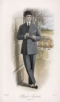 Edwardian Era Clothing Drucke: D-B SUIT / 1913