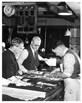 Vintage Printing Equipment Drucke: Daily Mail Composing Rm