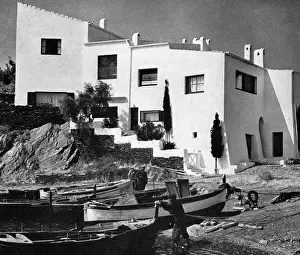Drucke von Dies ist das Haus des surrealistischen Künstlers Salvador Dali in Port Lligat, am Fuße der spanischen Pyrenäen an der Mittelmeer Küste. Es wurde aus vier Fischerhütten umgebaut Salvador Dali Drucke: Das Dalis Haus