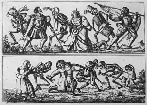 Memento Mori Symbolism Drucke: Dance of Death / Holbein
