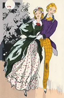 Romantic Couple Dance Drucke: Two Dance Le Galop