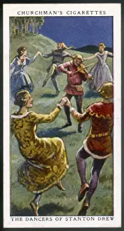 Ancient Stone Circle England Drucke: Dancers of Stanton Drew