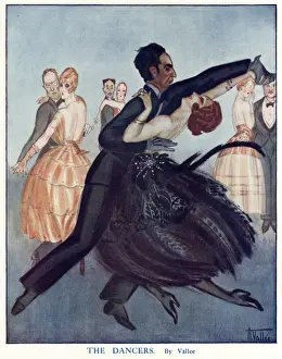 Vintage Dancing Couple Drucke: The Dancers by Vallee