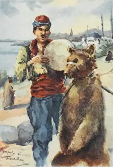 Ein tanzer Bär und Musiker