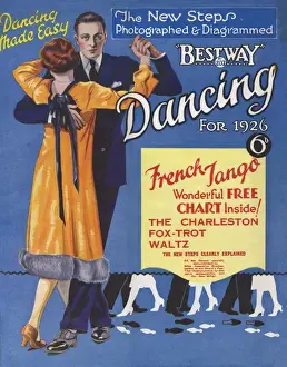 Vintage Dance Magazine Covers Drucke: Dancing the French Tango