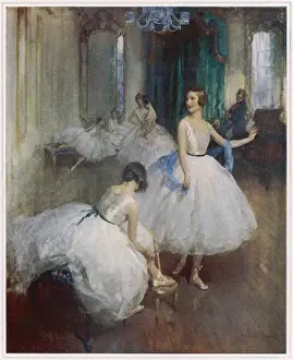 Early 20th Century Dance History Drucke: The Dancing Lesson by W. E. Webster