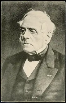 French Composer Biography Drucke: Daniel Auber / Postcard